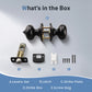 KNOBWELL Contemporary Black Privacy Door Knob With Lock for Interior Doors