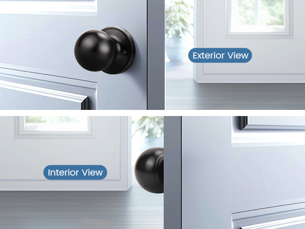 KNOBWELL Decorative Round Ball Single Dummy Interior Door Knobs