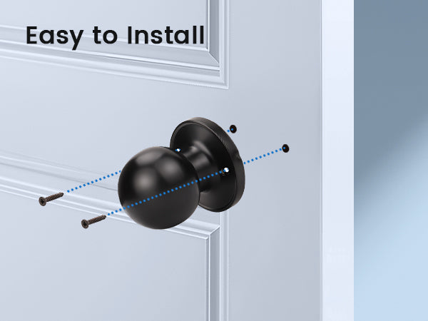 KNOBWELL Decorative Round Ball Single Dummy Interior Door Knobs