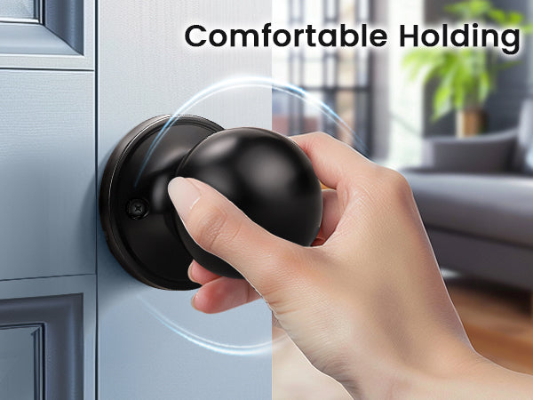 KNOBWELL Decorative Round Ball Single Dummy Interior Door Knobs