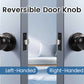 KNOBWELL Most Cost-Effective Round Ball Keyed Entry Door Knobs With Lock and Different Keys