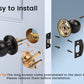 KNOBWELL Most Cost-Effective Round Ball Keyed Entry Door Knobs With Lock and Different Keys