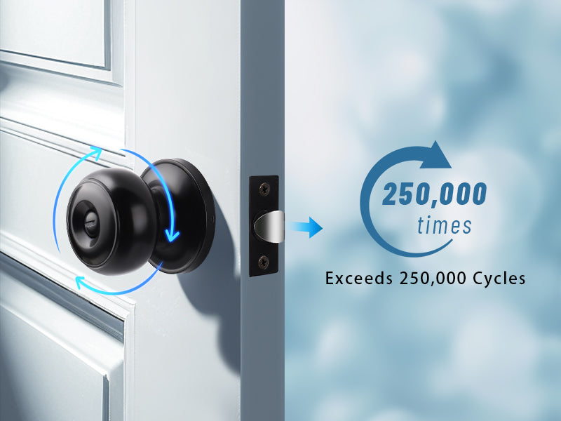 Round Push Button Privacy Door Knobs - DL609