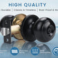 KNOBWELL Round Keyed Entry Door Knobs (Keyed Alike) for Exterior Doors- DL609ETC