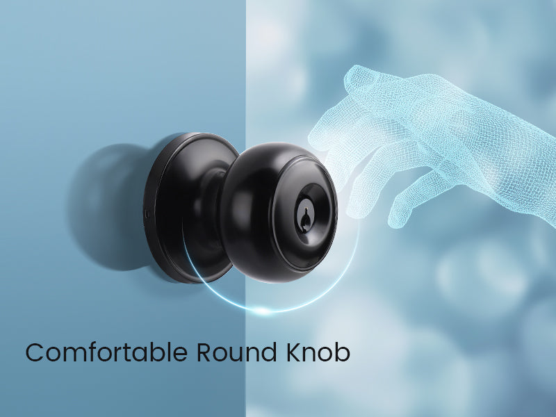 Round Keyed Entry Door Knobs (Keyed Alike) - DL609ETC