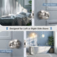 KNOBWELL Satin Nickel Exterior and Interior Door Knobs -DL609SN