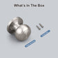 KNOBWELL Satin Nickel Exterior and Interior Door Knobs -DL609SN