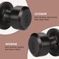 KNOBWELL Cylinder Ball Passage Keyless Indoor Door Knobs With Lock