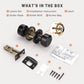 KNOBWELL Cylinder Ball Passage Keyless Indoor Door Knobs With Lock
