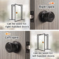 KNOBWELL Cylinder Ball Passage Keyless Indoor Door Knobs With Lock