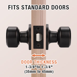 Cylinder Passage Door Knobs (No Lock) - DL610PS
