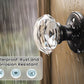 KNOBWELL Octagon Crystal Privacy/Passage/Dummy Indoor Door Knobs for Interior Doors