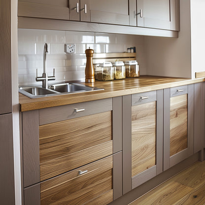 KNOBWELL Stainless Steel Modern Cabinet Handles for Kitchen Cupboards/Drawers-PD201HSS