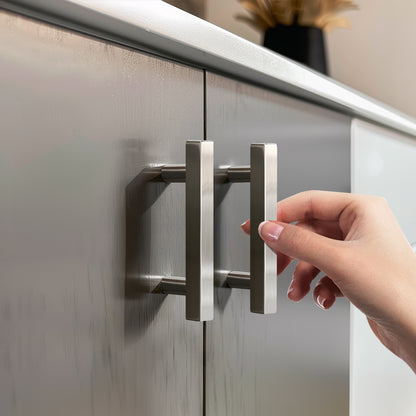 KNOBWELL Stainless Steel Kitchen Cabinet Handles Drawer Pulls - PDDJ16HSS