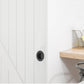 Round Black Flush Pull, Sliding Closet Door Finger Pull, Recessed Kitchen Cabinet Handles - Diameter for 2-1/2" and 2" - MH005BK