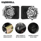 Providence Octagon Crystal Passage Door Knobs with Square Plate - DLC5PS