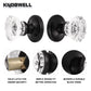 Modern Crystal Passage Door Knobs with Classic Round Rosette - DLC20PS