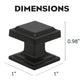 Decorative Kitchen Cabinet Knobs, Square Single Hole Drawer Pulls - PS7110