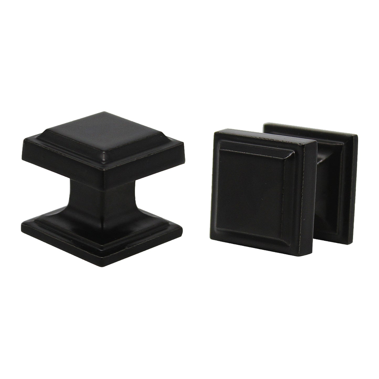 Decorative Kitchen Cabinet Knobs, Square Single Hole Drawer Pulls - PS7110