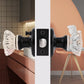 Modern Crystal Privacy Door Knobs with Classic Round Rosette - DLC20BK