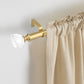 1 Inch Diameter Adjustable Curtain Rod with Resin Tulip Finials, from 43 to 51 Inch