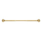 1" Empyrean Grace Golden Curtain Rod with Lantern Finials, 22-42 inches