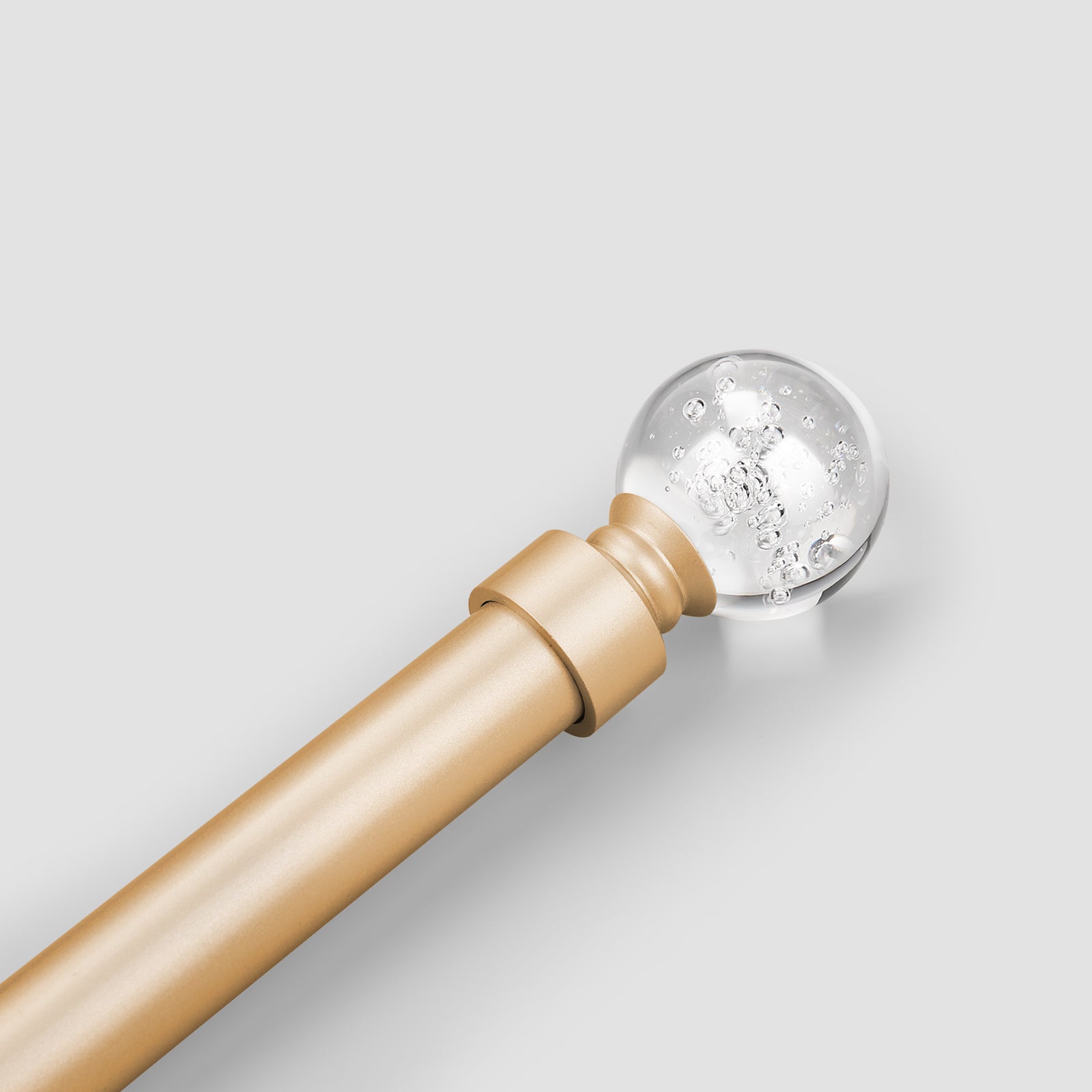 1 Inch Brass Adjule Dry Rod With Crystal Ball Finials 22 To 8 Well