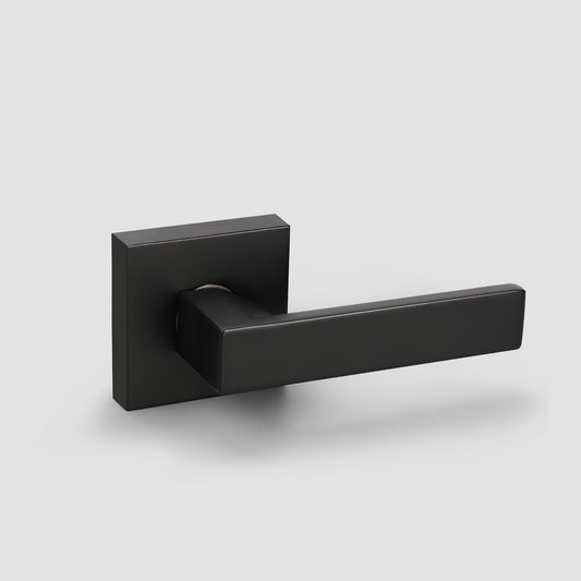 KNOBWELL Heavy-Duty Matte Black Single-Slide Dummy Levers for Interior Doors
