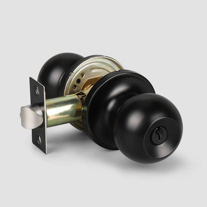 KNOBWELL Round Ball Best Heavy Duty Keyed Entry Front Door Knobs With Lock (Keyed Alike)