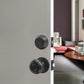 Double Keyed Black/Bronze Deadbolt Lock Set with Matching Flat Round Door Knob - DL609ET102