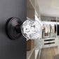 Bubble Crystal Dummy Door Knobs with Classic Round Rosette - DLC23BODM