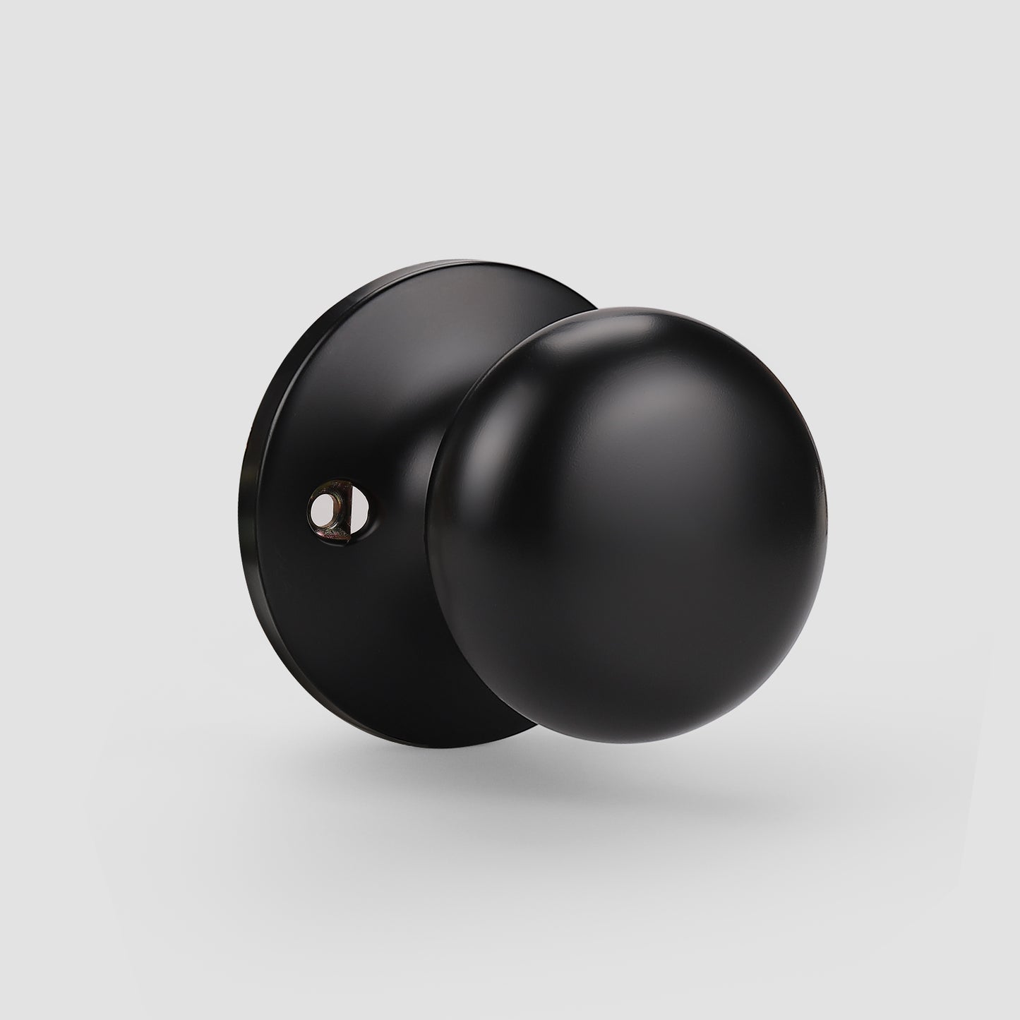 KNOBWELL Black Decorative Single Dummy Indoor Door Knobs Without Lock and Key