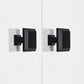 Black Decorative Cabinet Pulls Kitchen/Drawer Handles with Square Foot - Hole Spacing for 3-3/4", 5'' - PD2096BK