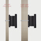 Knobwell Matte Black Rectangle Kitchen Cabinet Knobs, Decorative Dresser Drawer Pulls - PS92001BK